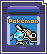 pixel art of the physical game cartridge for pokemon blue