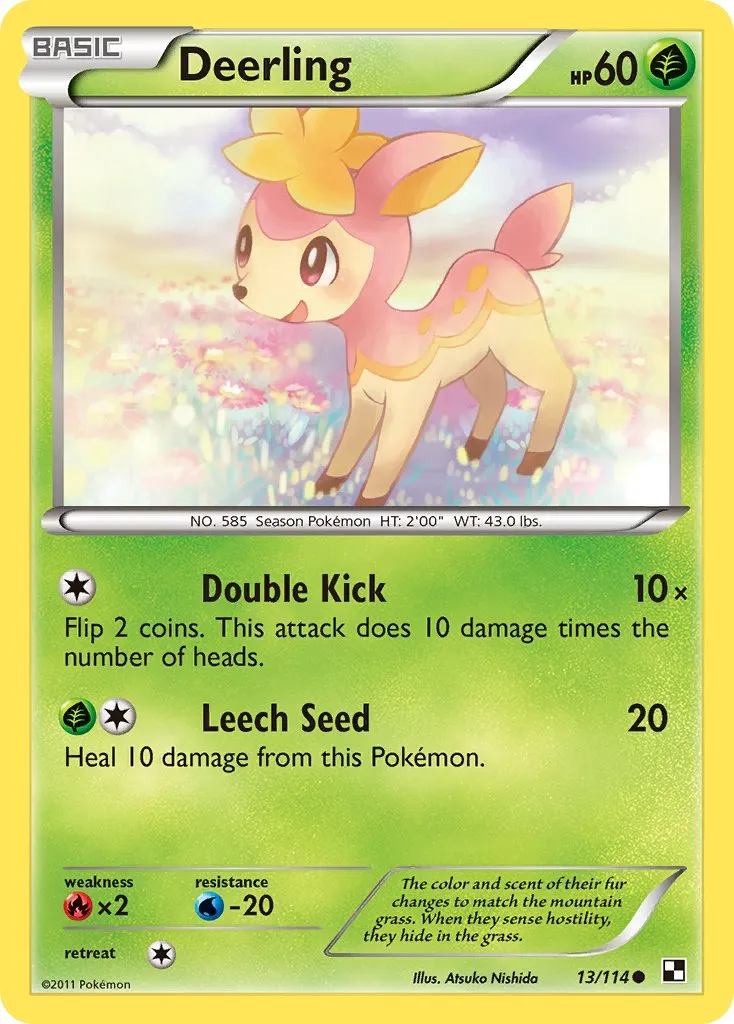 spring deerling, a pink deer, looks happily from within a washed out field of flowers.