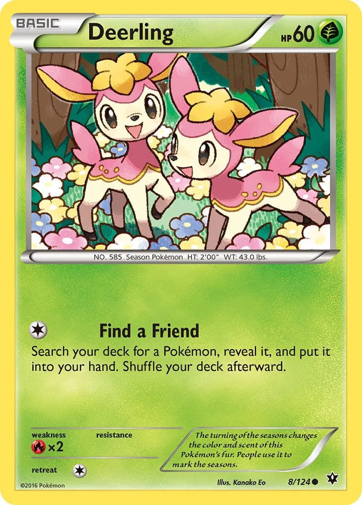 two spring deerling, pink deer with flowers on their heads, stand happily in a field of flowers