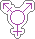 pixel art of the trans symbol
